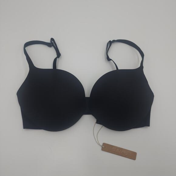SKIMS Black Bra push up plunge Onyx 36D - Picture 1 of 7
